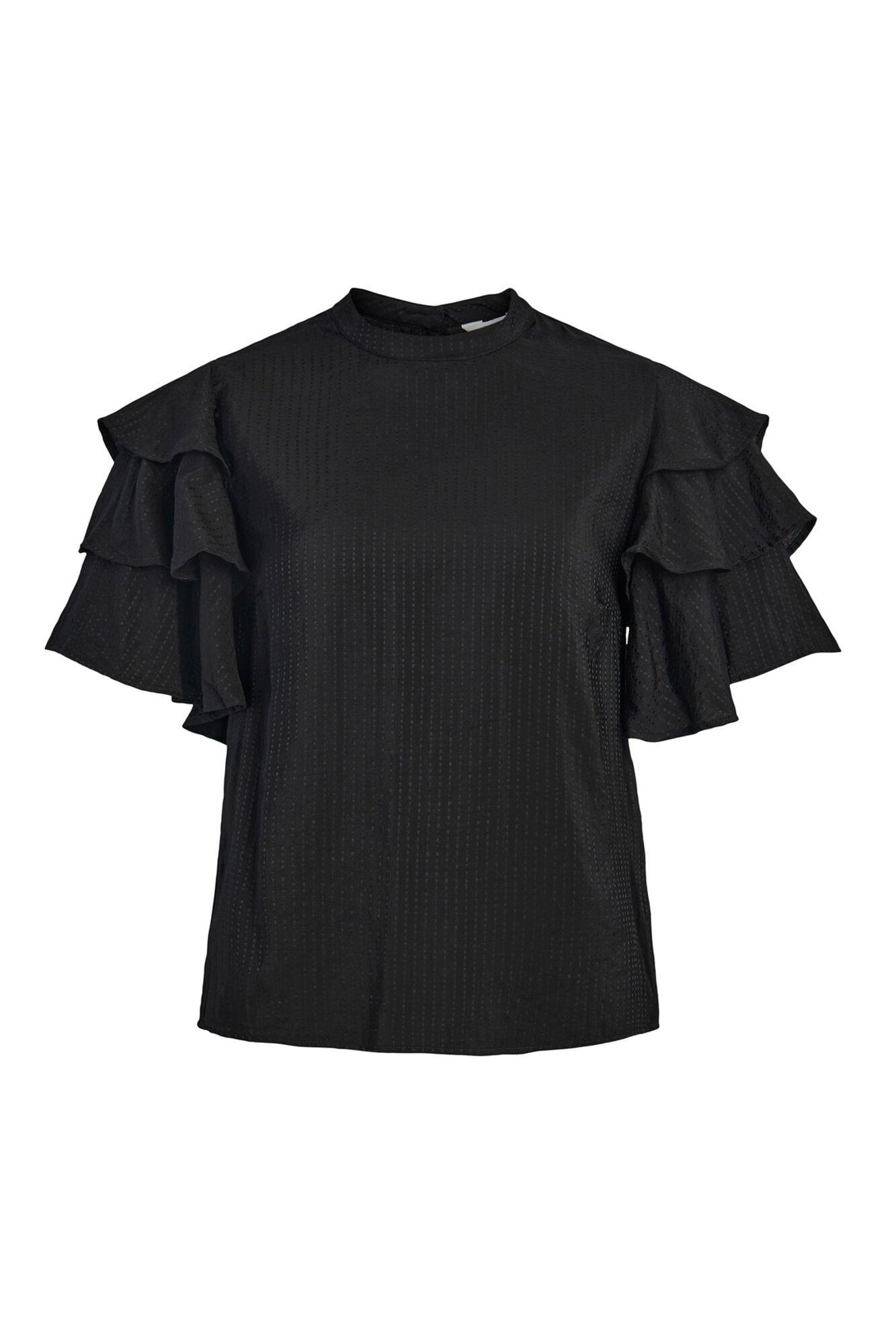 Blusa com babados - Preta