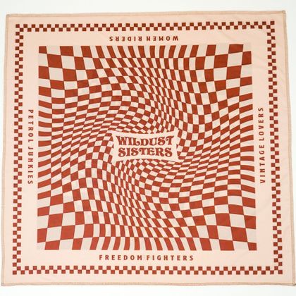 Bandana Wildust MOTO PETROL JUNKIES - Rouge / Blanc