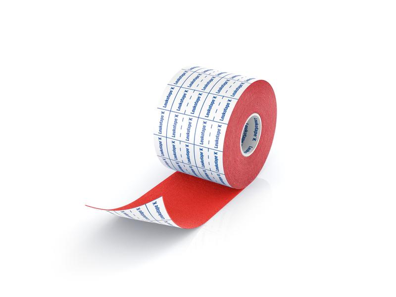 Leukotape K elastischer Tapeverband rot, 5 cm x 5 m Kinesiologie Tape für Sport und Alltag