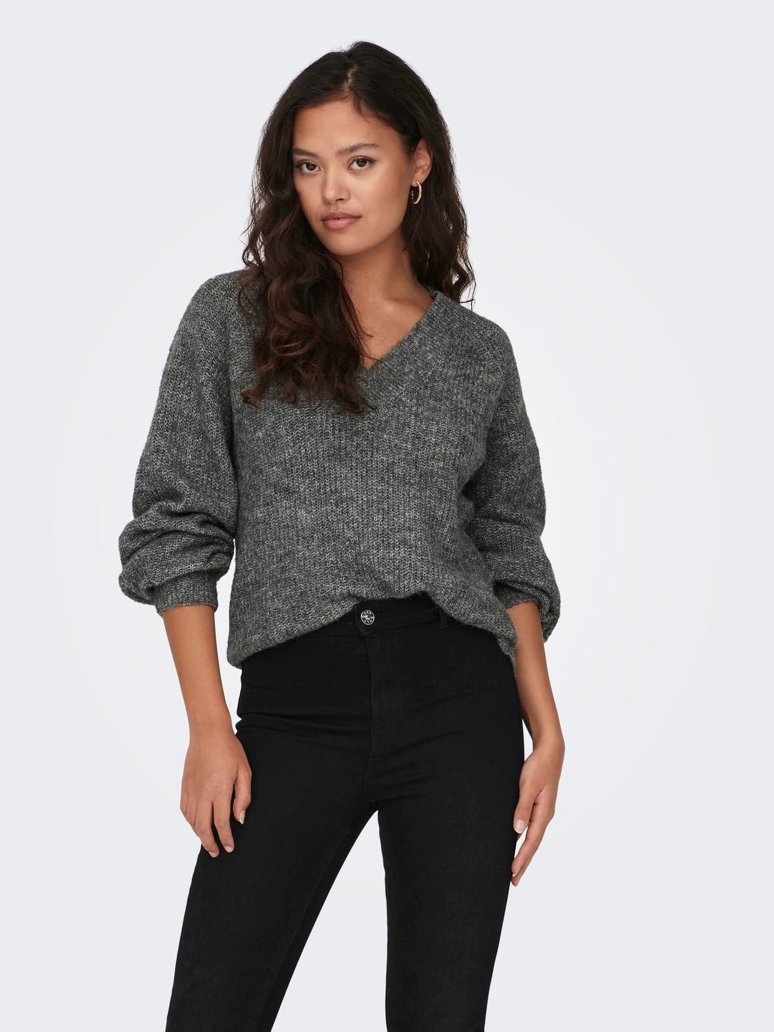 JDYINGEBORG Pullover Dark Grey Melange