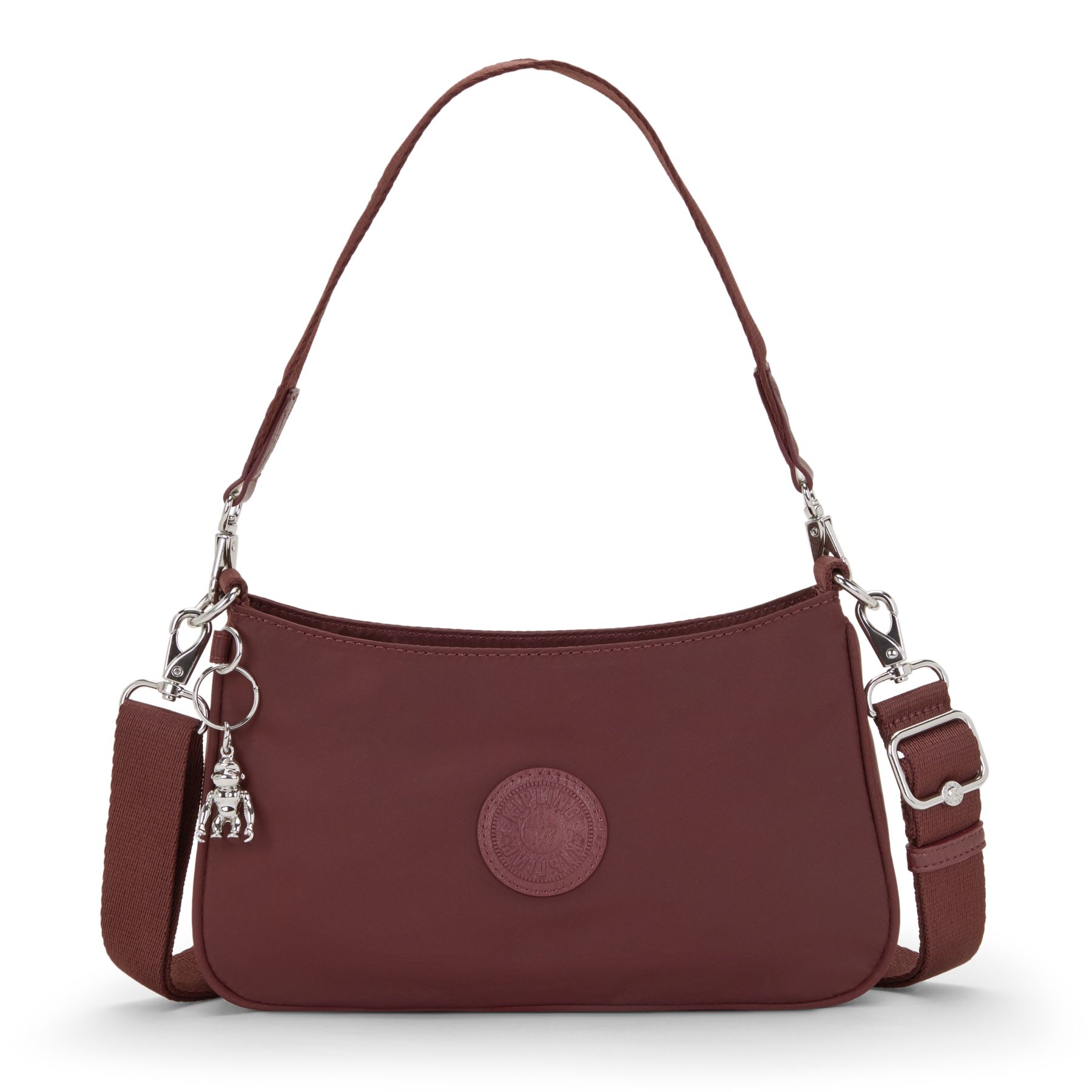 LAURI Petit sac d’épaule polyvalent à bandoulières amovibles - Deep Aubergine