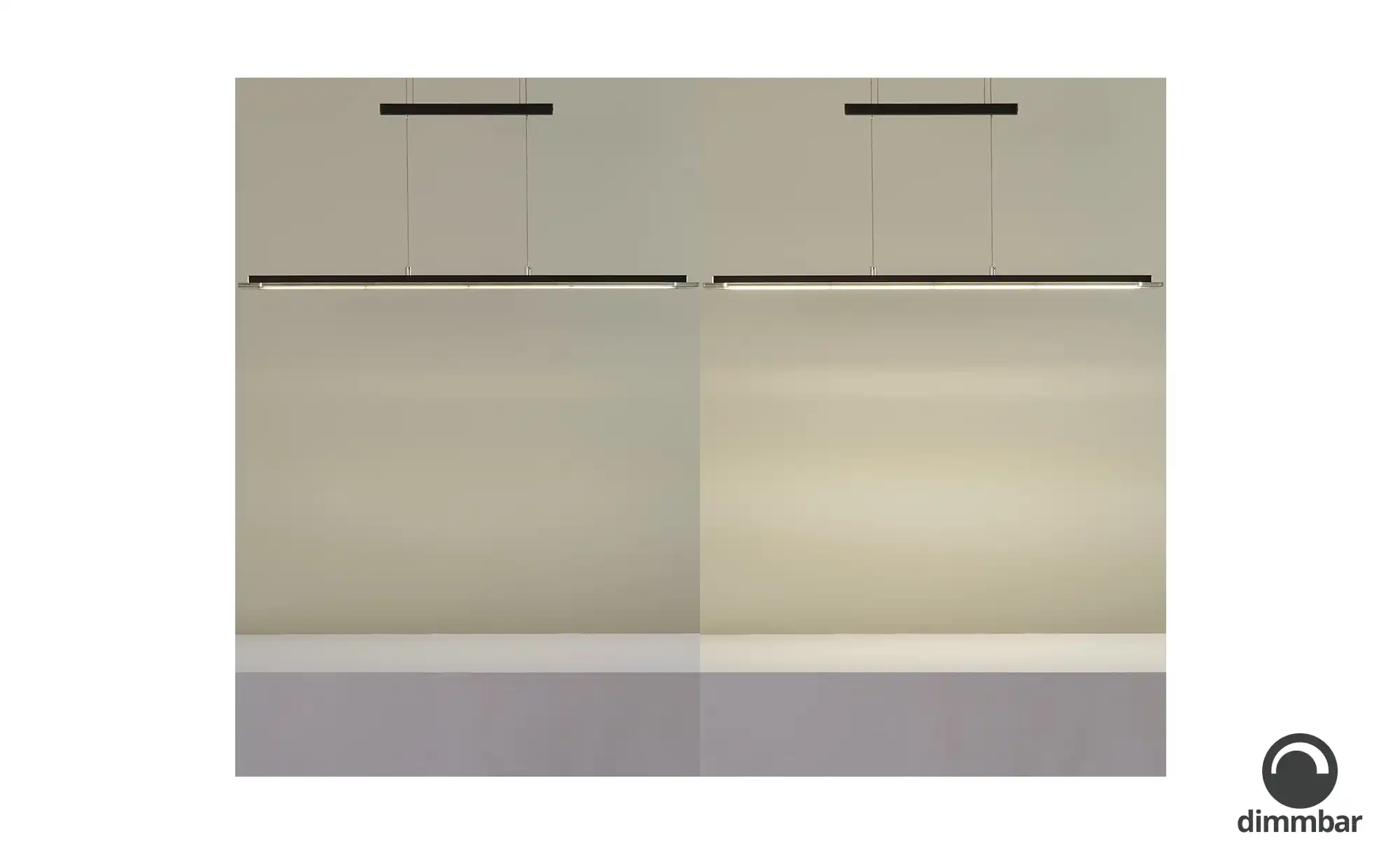 Fischer-Honsel LED-Pendelleuchte, schwarz-matt/Rauchglas