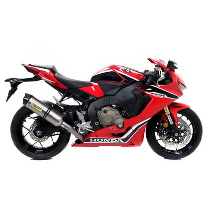 Silencieux Arrow Race-tech titane embout carbone - Gris