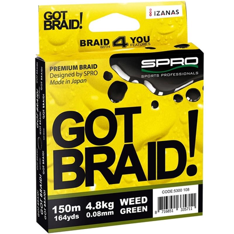Tresse Spro Got Braid Jaune - 150M