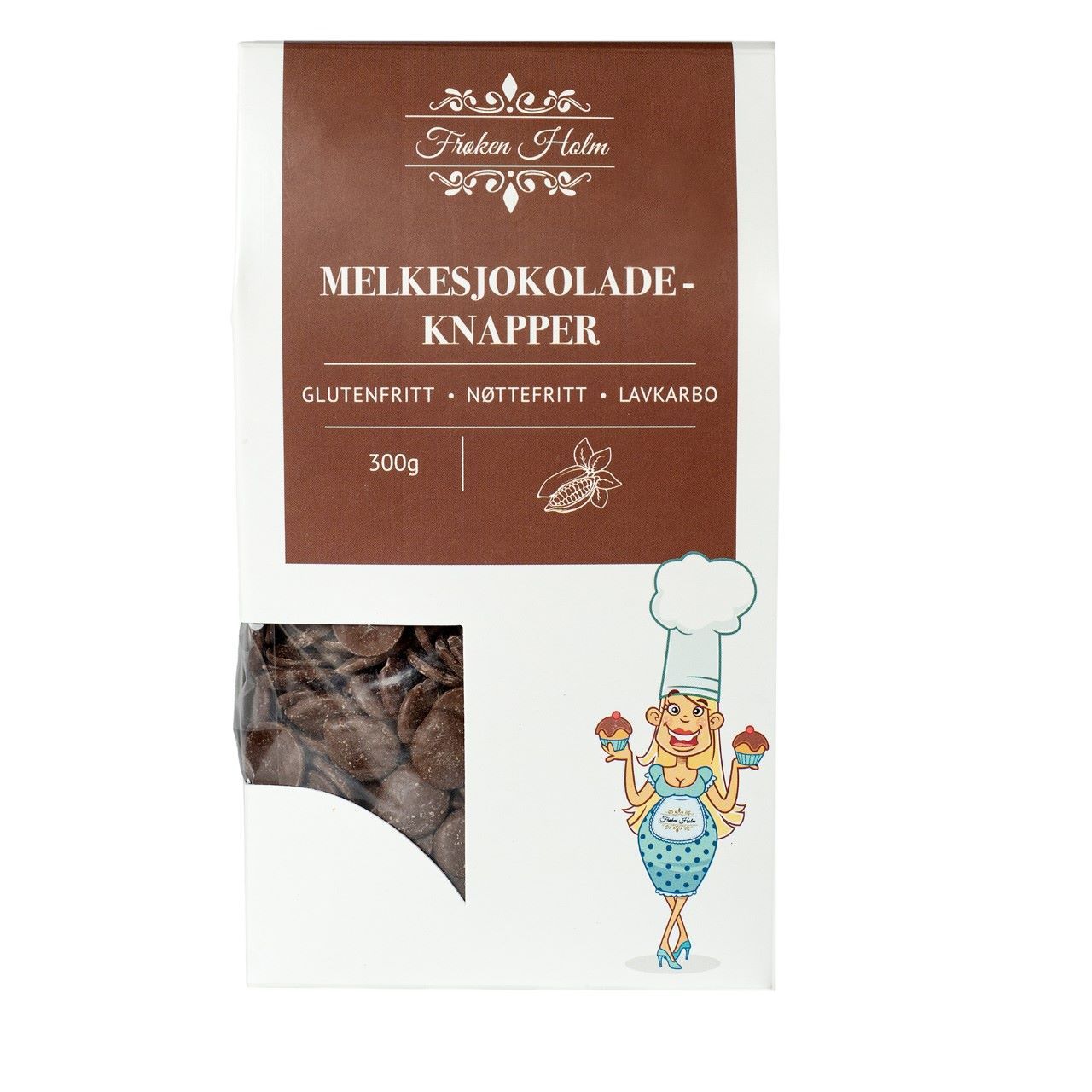 Frøken Holms Melkesjokolade-knapper