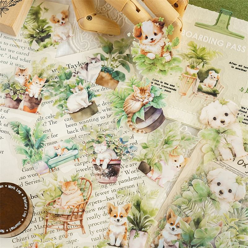 Milena - Plant PET-sticker (verschillende ontwerpen)