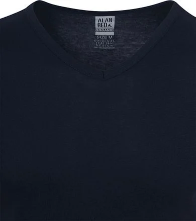 Alan Red Vancouver T-shirt V-Hals Navy 2-Pack 7032/2P/06 Vancouver Rib Navy kopen