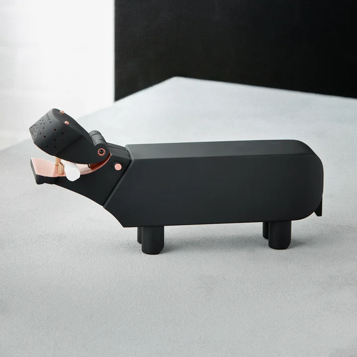 Kay Bojesen - Holz-Flusspferd, H 9 cm Buche grau