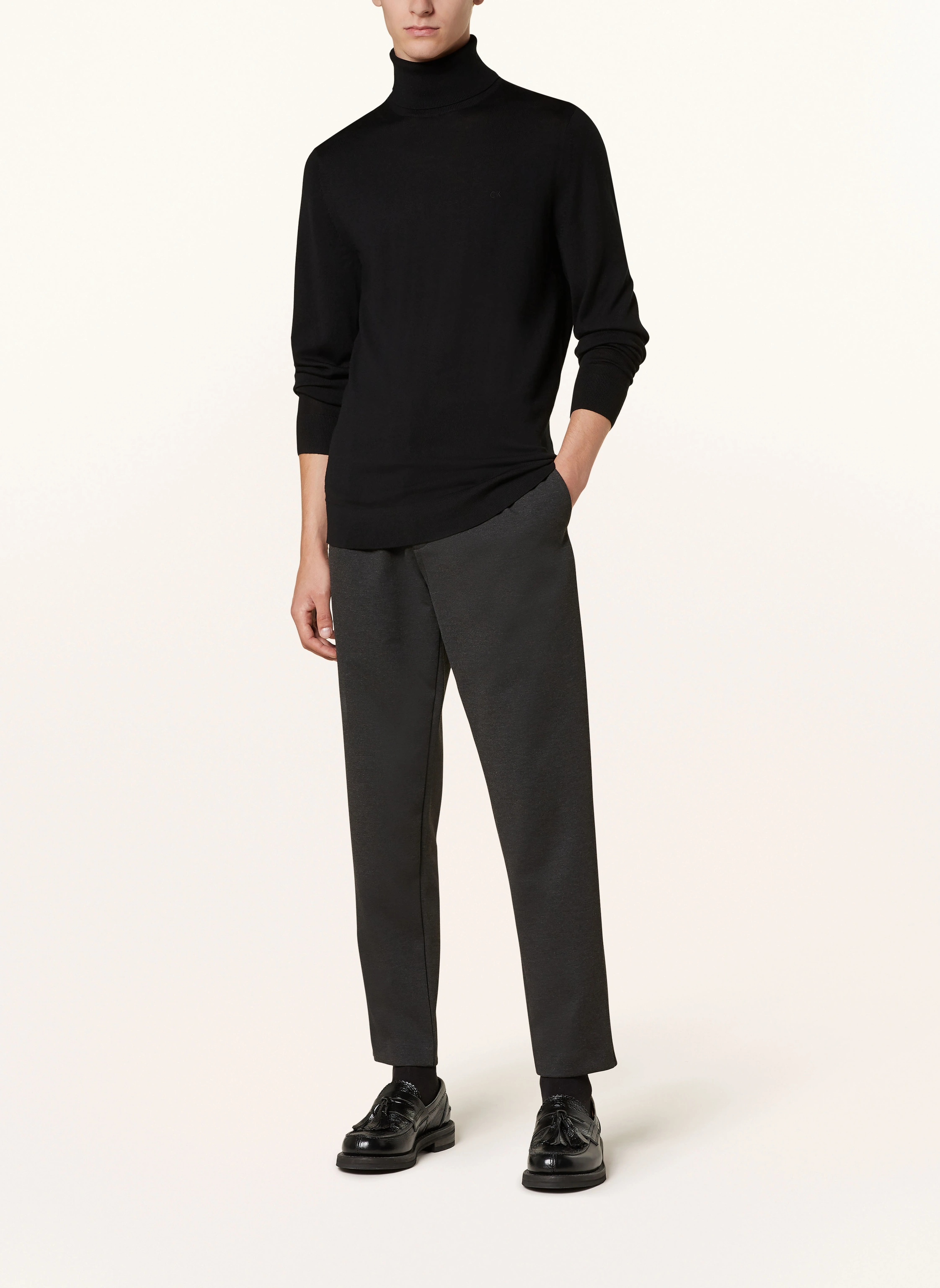 Calvin Klein Rollkragenpullover aus Merinowolle