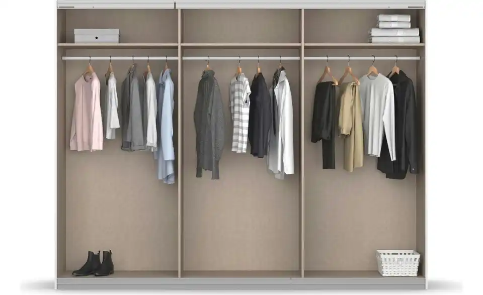 Schwebetürenschrank 62 cm 271 cm 3 Stück