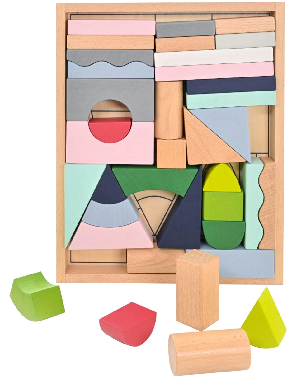 Holz-Bausteine STYLE 37-teilig
