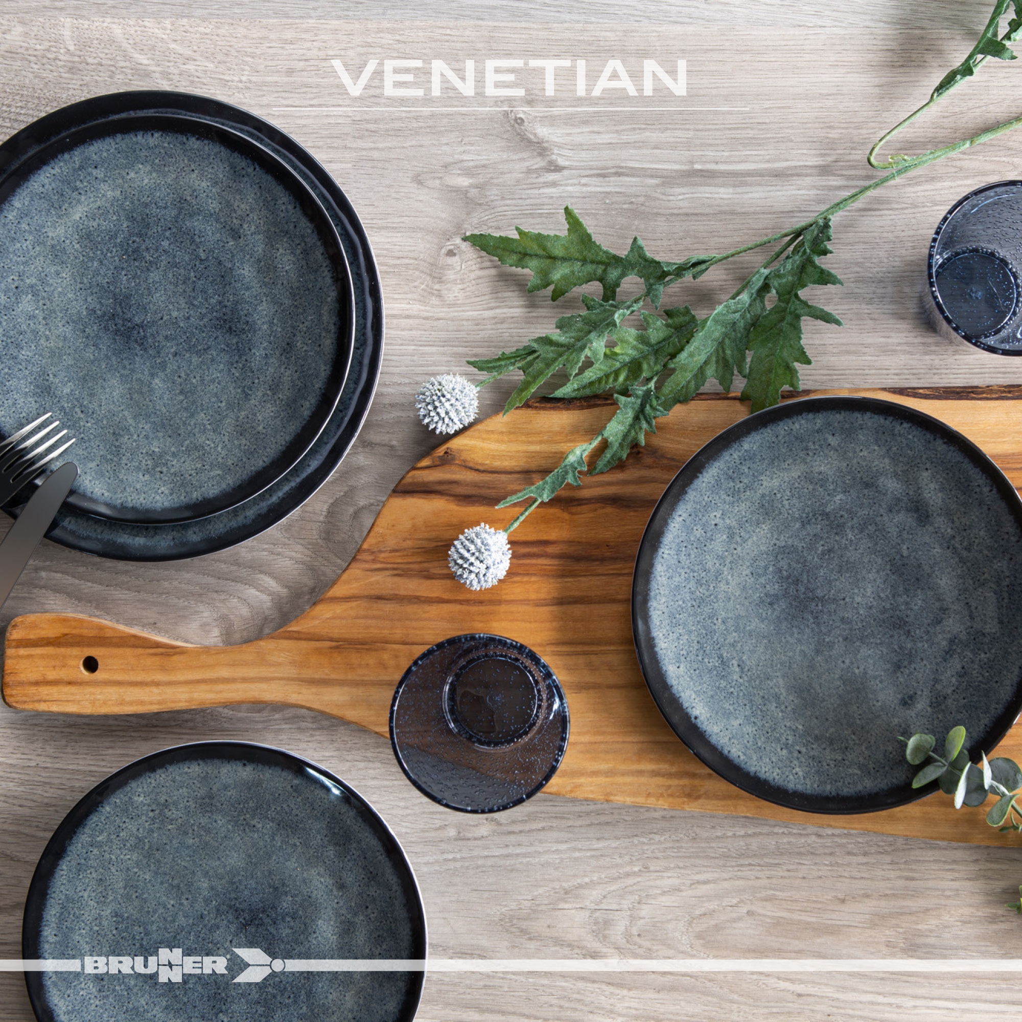 Brunner Tête-à-Tête Venetian Geschirrset 8 teilig 2 Personen