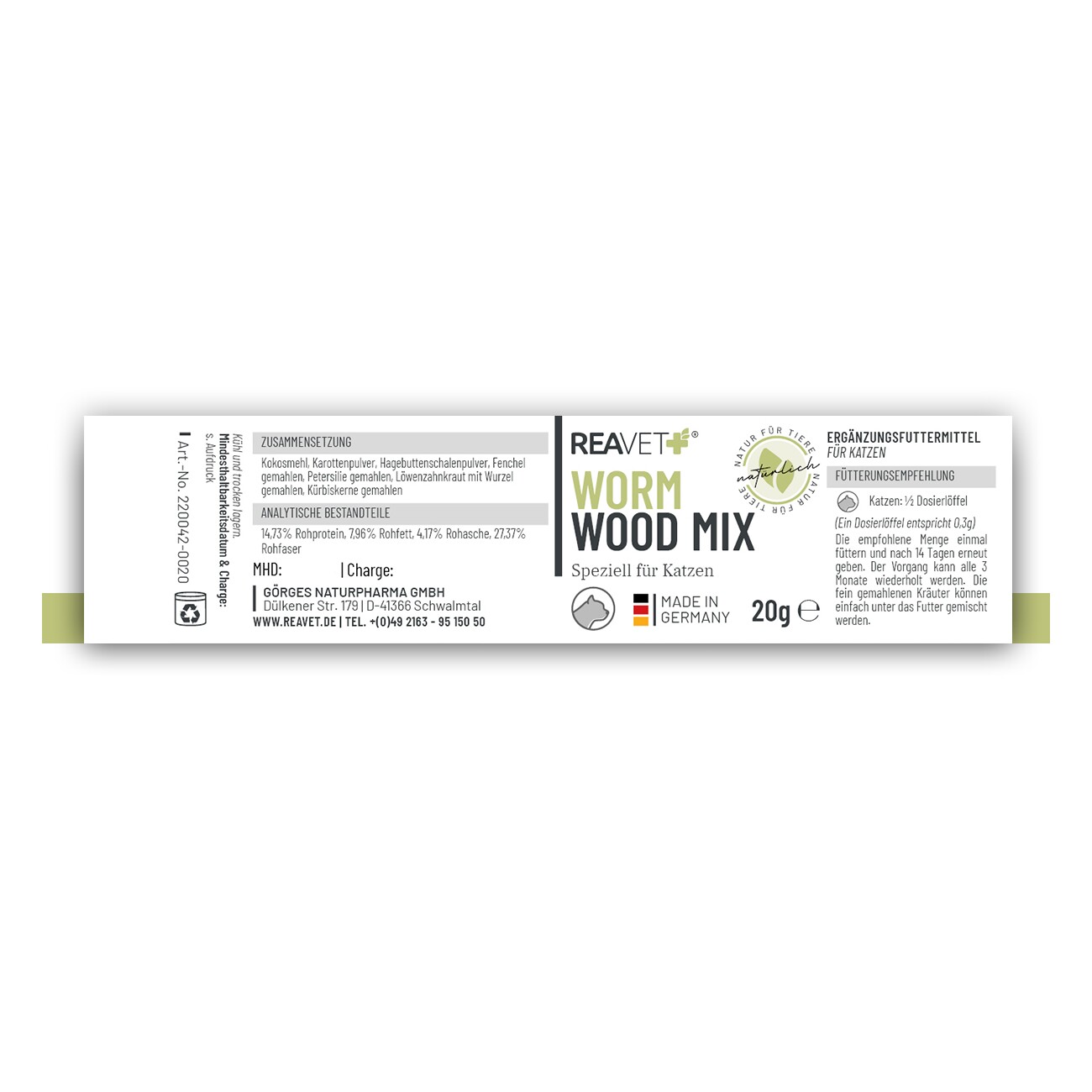 REAVET Wormwood Mix Pulver 20g