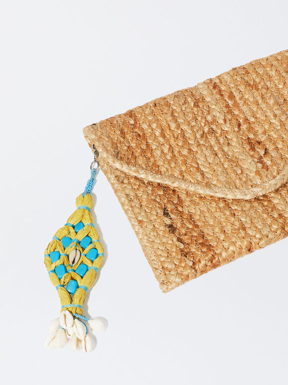 Bolsa com alça de juta - Camelo