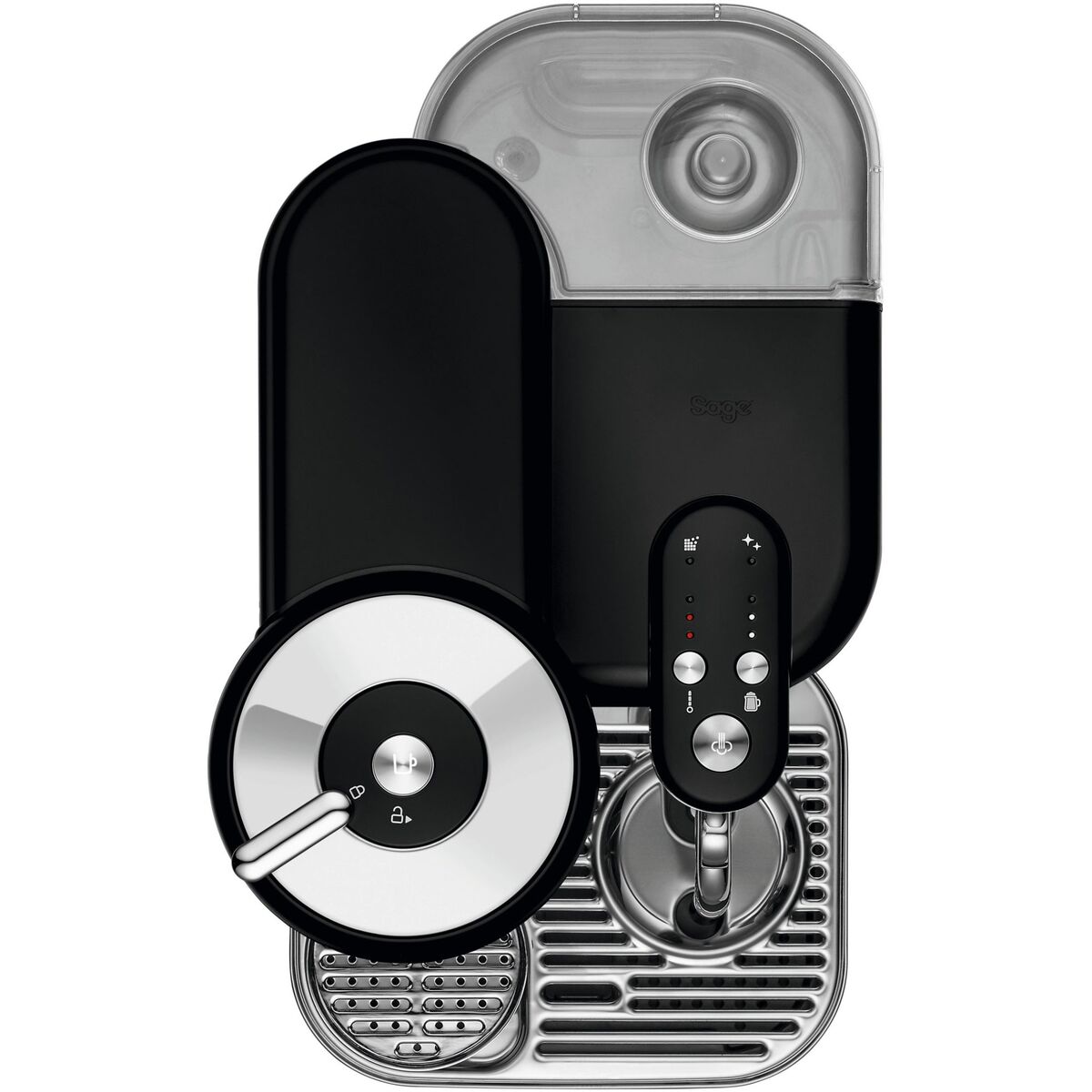 By Sage Vertuo Creatista kapselmaskin, black stainless steel