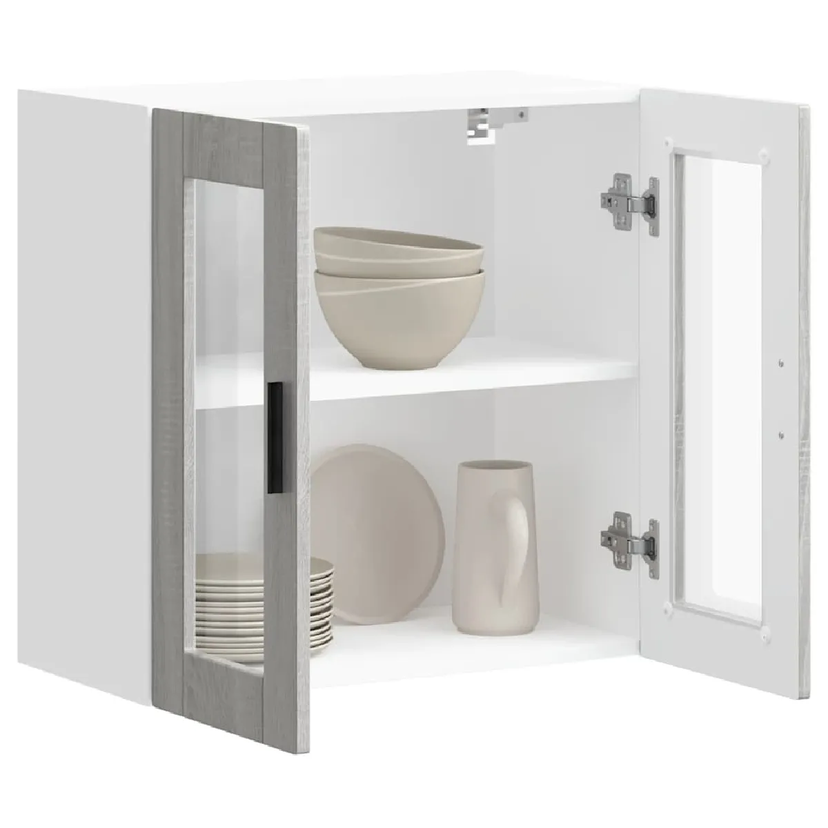 vidaXL Armoire murale de Cuisine avec Porte en Verre - Porto
