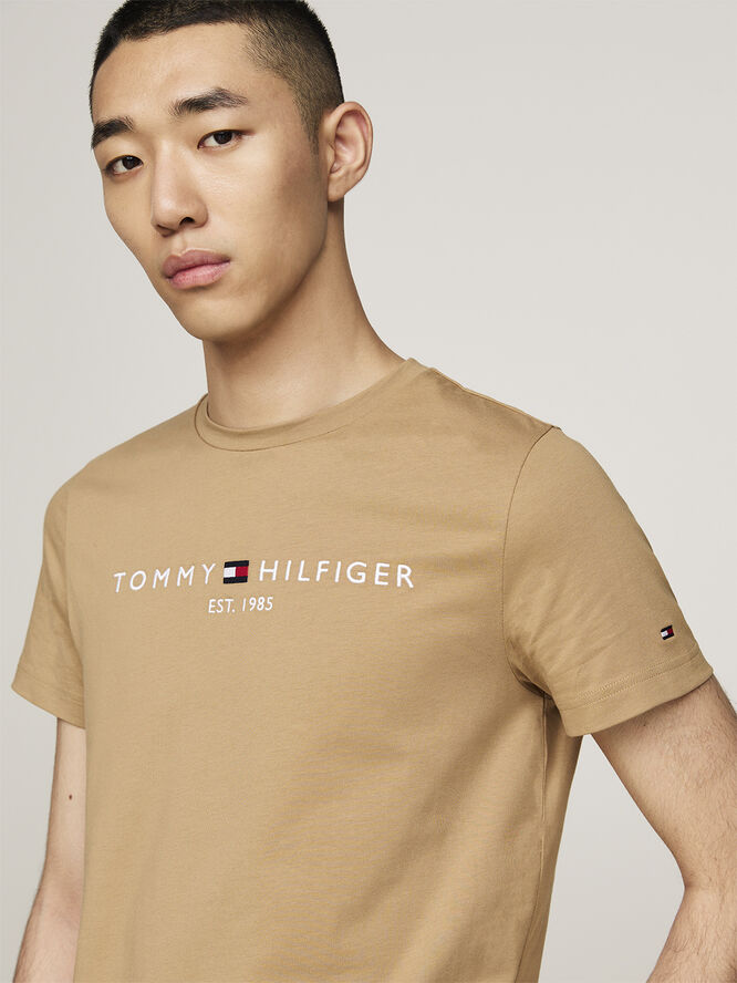 Tommy Hilfiger TOMMY LOGO TEE Safari canvas