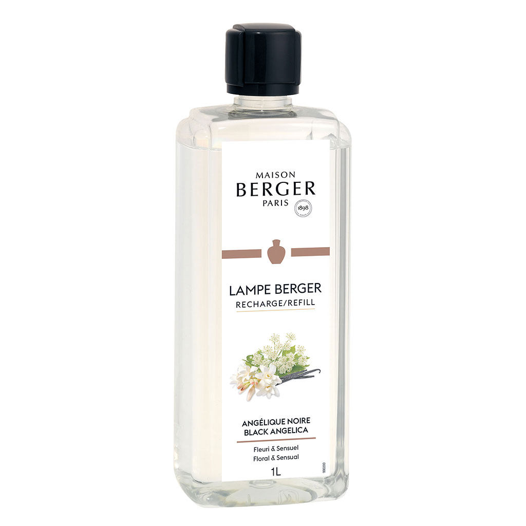 Recharge parfum pour lampe Berger angélique noire 1L - MAISON BERGER