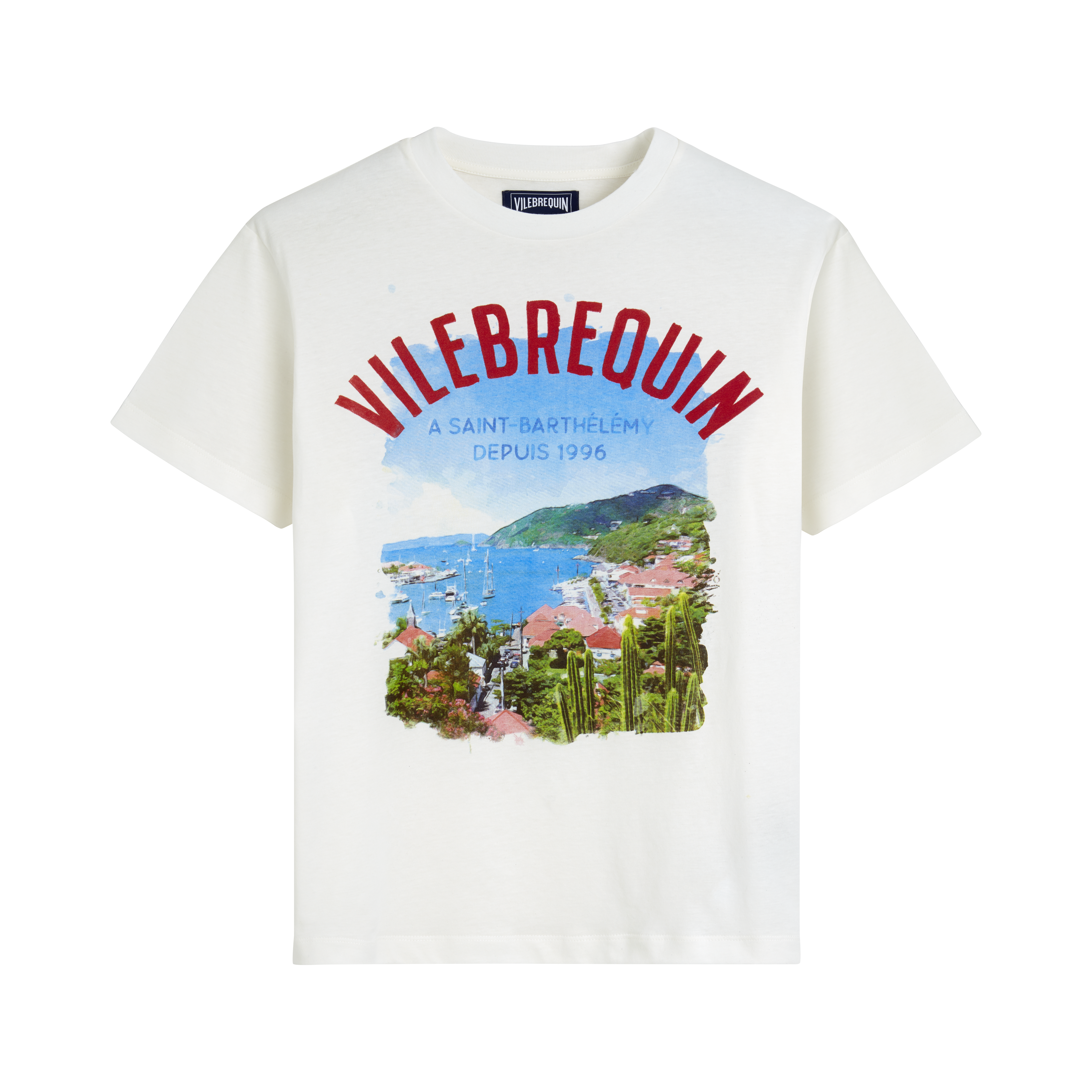 T-shirt en Coton Homme Bathemetrie des Oceans St Barth