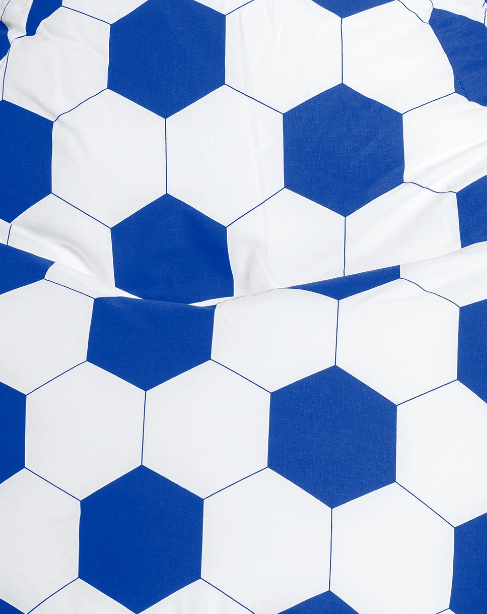 BeanBag FANKURVE XL, 70 x 110 cm (Farbe: blau-weiß)