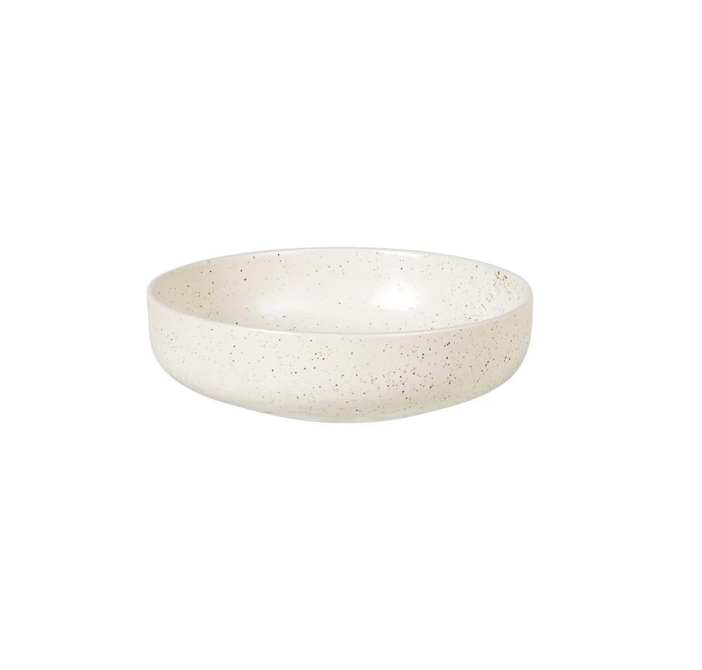 Broste Copenhagen  Nordic Vanilla skål, stentøj, creme - Ø17 cm