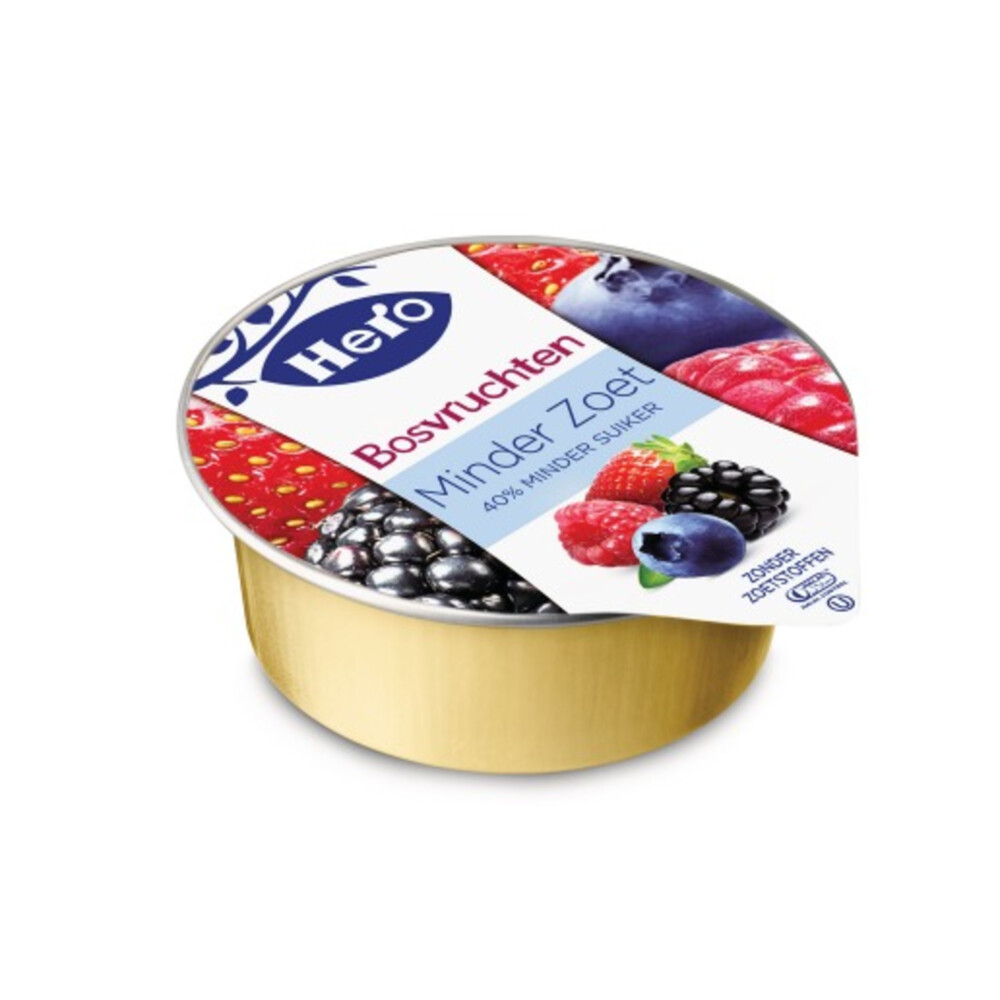 3x Hero Jam Minder Zoet Variatie Cups 10x20 gr