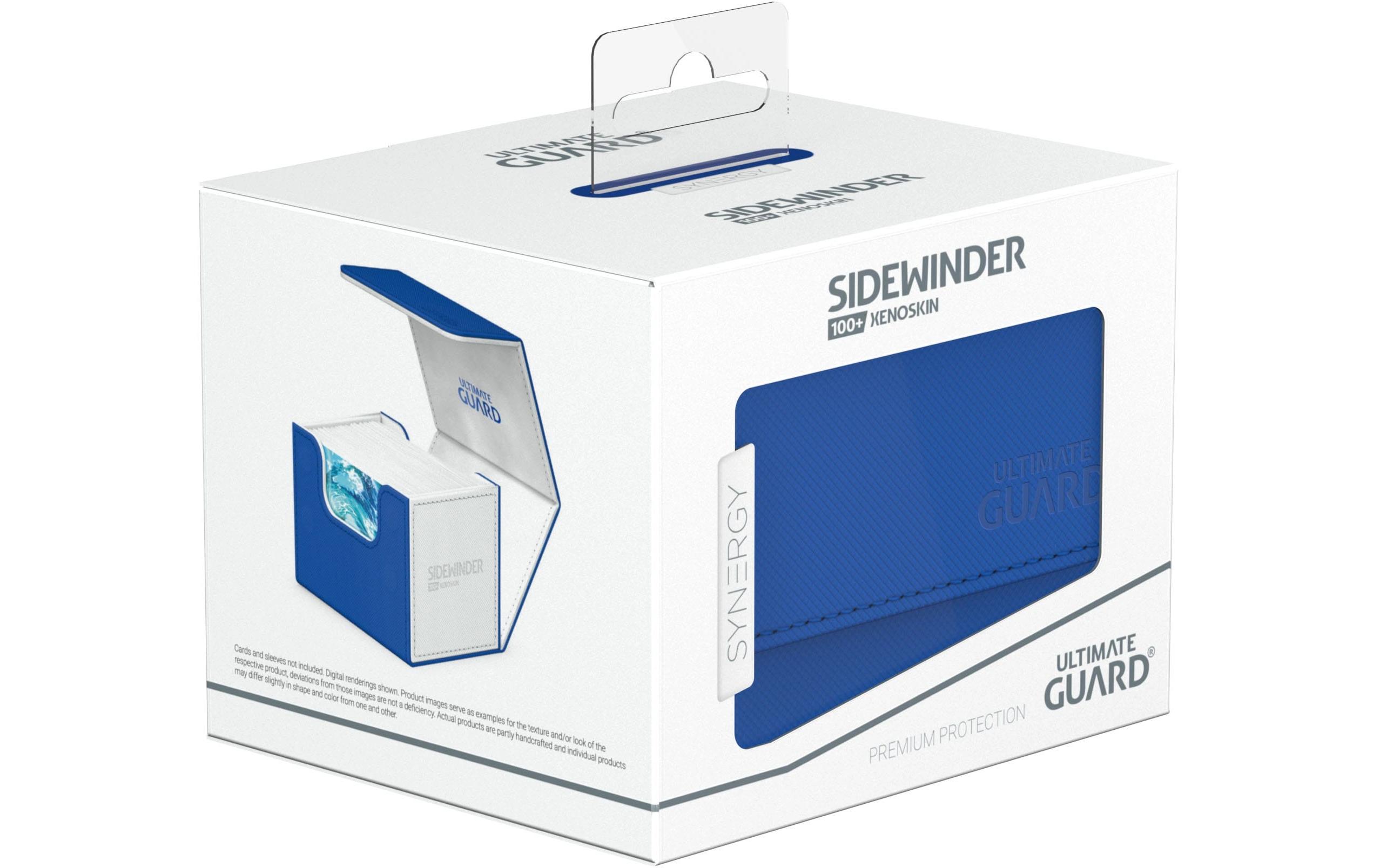 Kartenbox XenoSkin Synergy Sidewinder 100+ Blau/WeissHochwertige Box für Sammelkarten in Standardgrösse