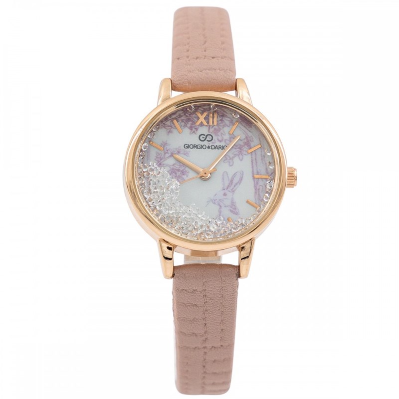 Montre Femme GIORGIO bracelet Cuir Violet