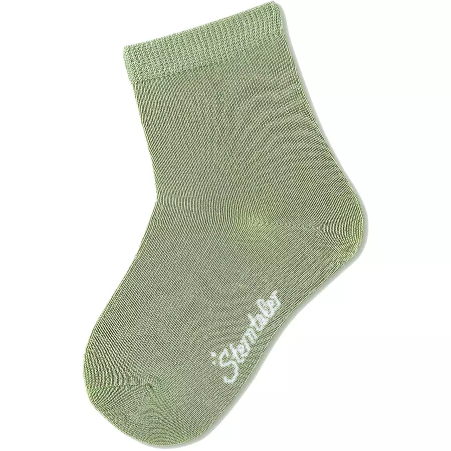 Sterntaler Söckchen 3er-Pack Uni Bambus blau