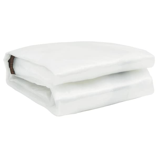 vidaXL Klar presenning med maljer 6x12 m polyetylen