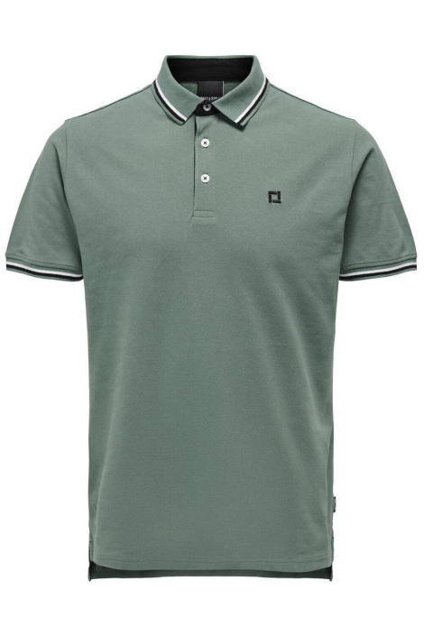 Only & Sons groene heren polo