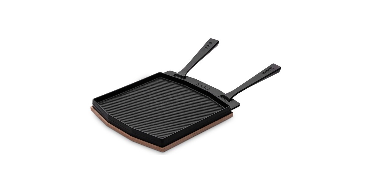 OoniDubbelzijdige Grizzler-Platte grillplaat  (Antraciet)