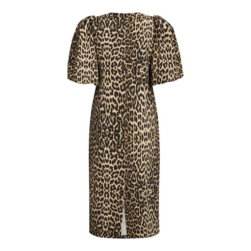 Co'Couture LeoCC Puff Kjole, Khaki, M