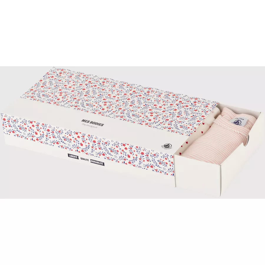 Petit Bateau Kurzarmbody 5er Pack Blumen