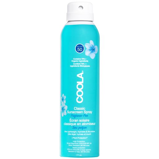 Coola Classic Body Spray Fragrance-Free, SPF 50, 177 ml
