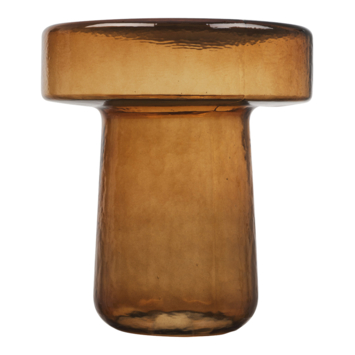 KARWEI bijzettafel Nathan bruin glas Ø 39 cm