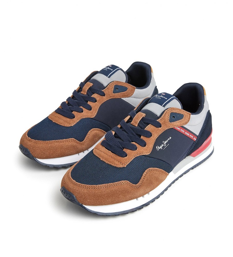 Tênis Pepe Jeans London Forest M em couro marrom