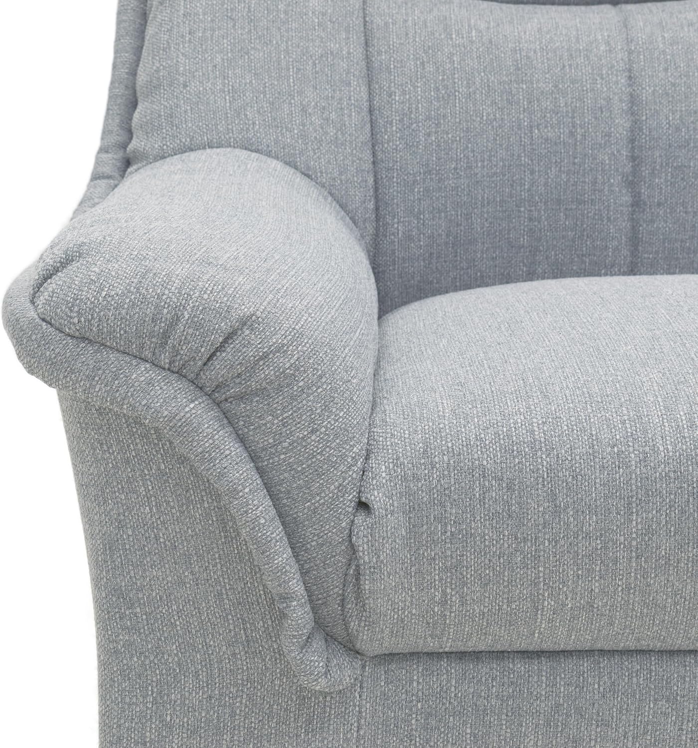 DOMO. collection Ecksofa Berlin, Zeitlose Eckcouch, 3 Sitzer Links mit Schlaffunktion und Federkern-Polsterung, Sofa in L-Form, Couch, 205 x 250 x 89 cm, Silber