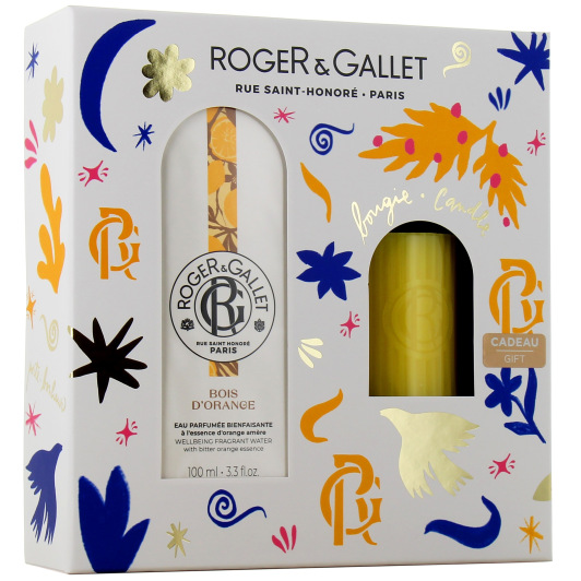 Roger et Gallet Coffret Eau Parfumée Bienfaisante et Bougie - Idée cadeau