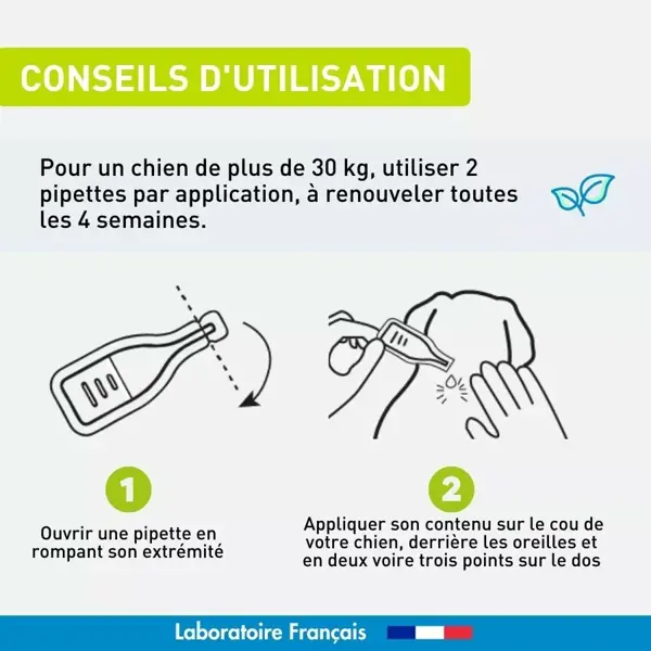 Vetoform Antiparasitaire Grand Chien +30kg 6 pipettes