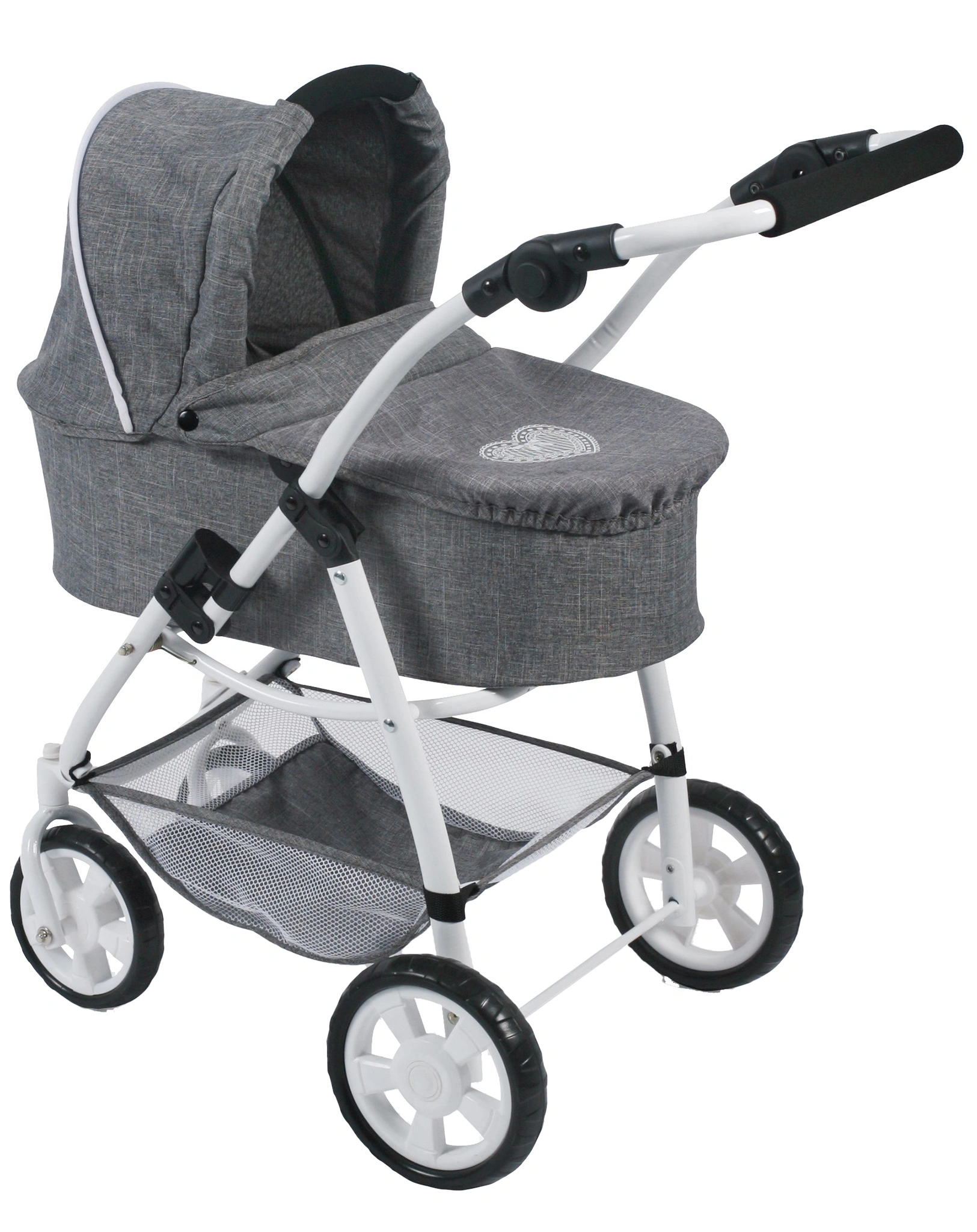 Kombi-Puppenwagen EMOTION ALL IN 3in1 in jeans grau
