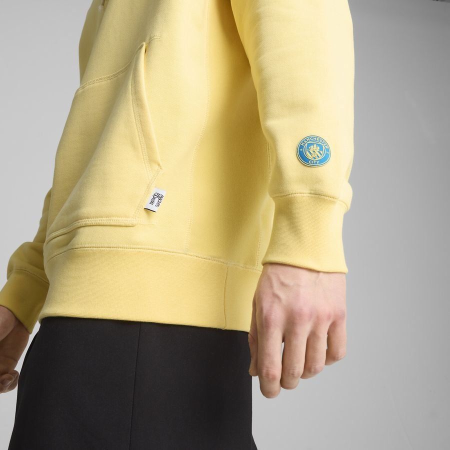 Manchester City Sweat à Capuche MMQ - Pale Lemon/Tropical Blue