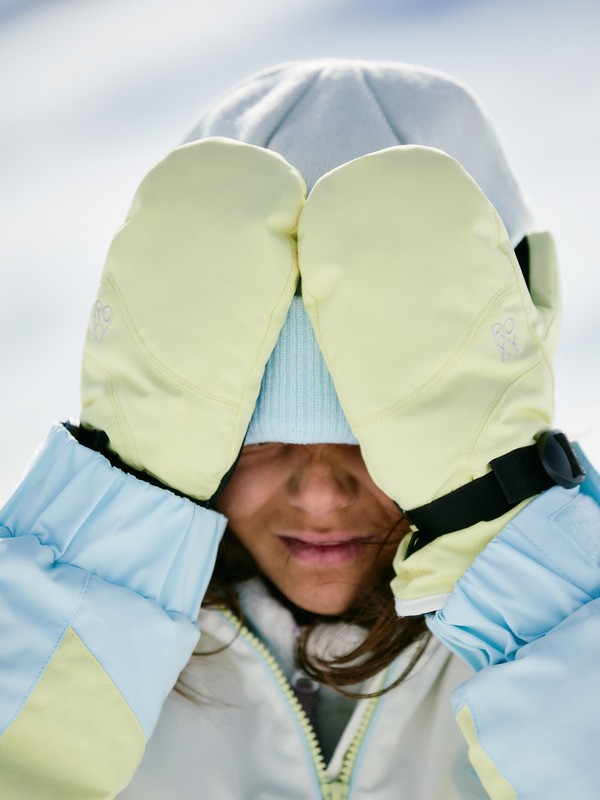 Roxy Jetty Girl Solid Moufles techniques ski/snowboard Jaune Fille