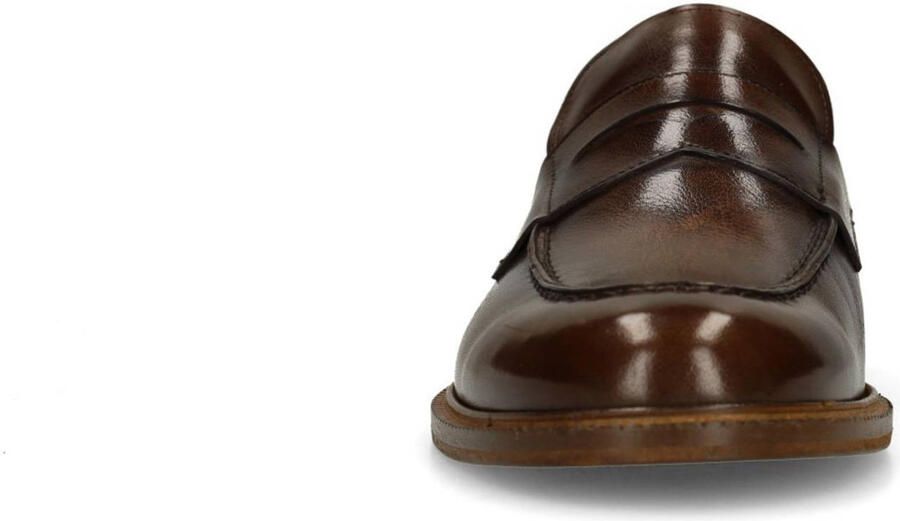Manfield Black Label leren loafers bruin