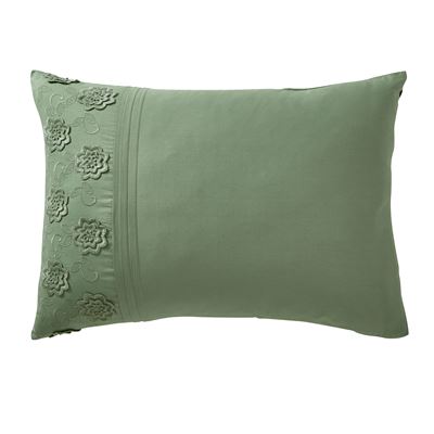 Linge de lit brodé fleurs - BECQUET CRÉATION