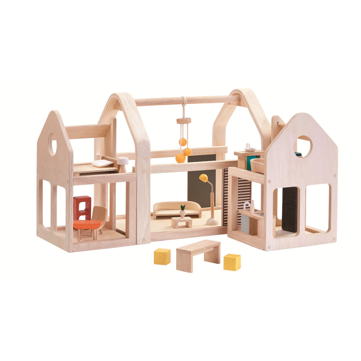 PlanToys PlanToys Slide N Go Puppenhaus inkl Möbel