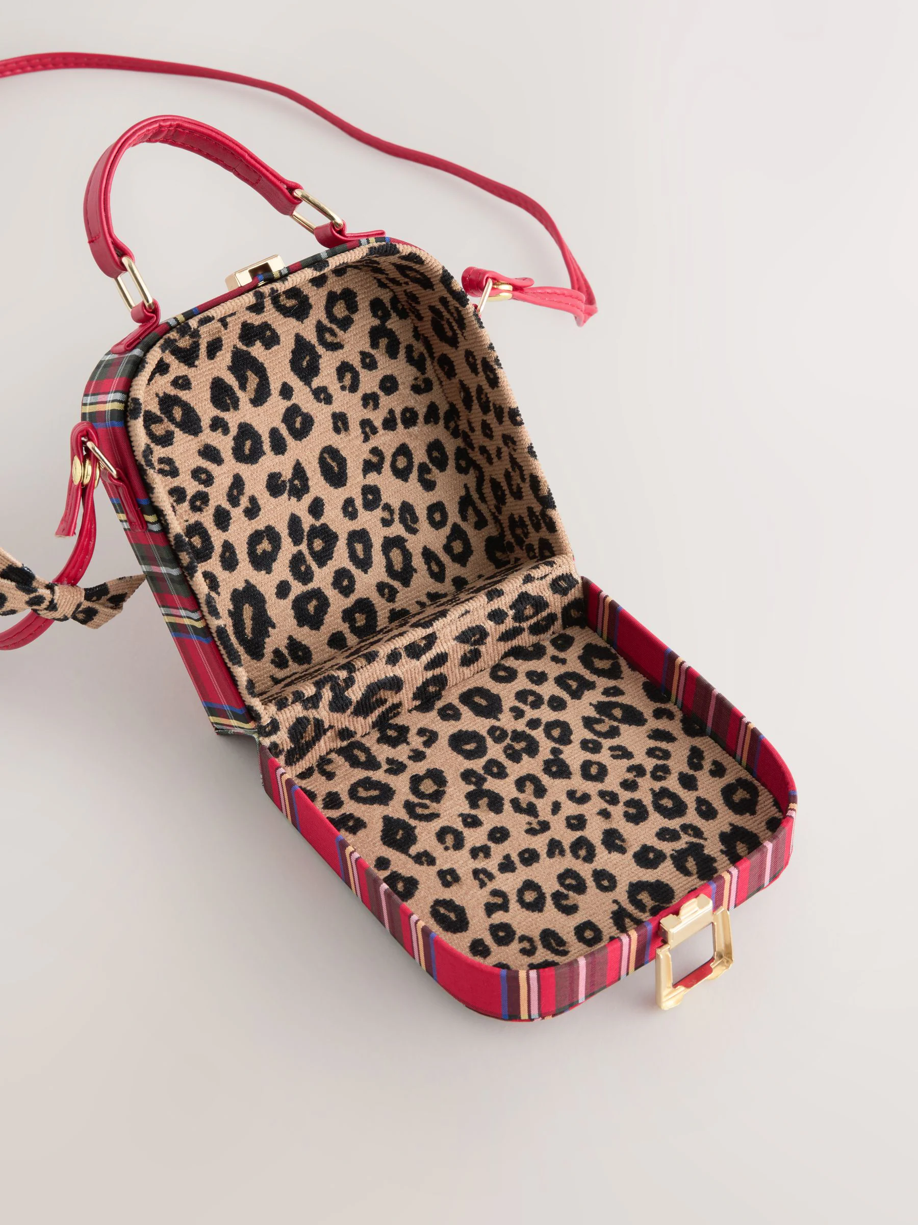Rood - Tartan Box Bag