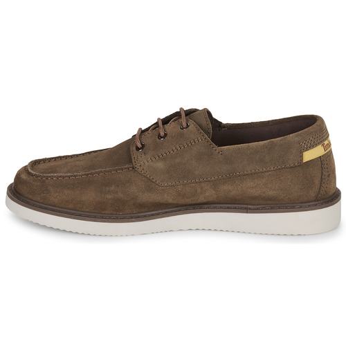 Timberland - NEWMARKET II LTHR BOAT - Marron / Blanc