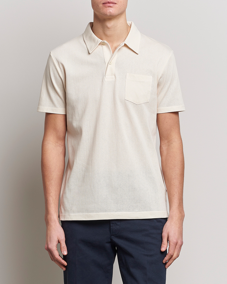 Sunspel Riviera Polo Shirt Undyed