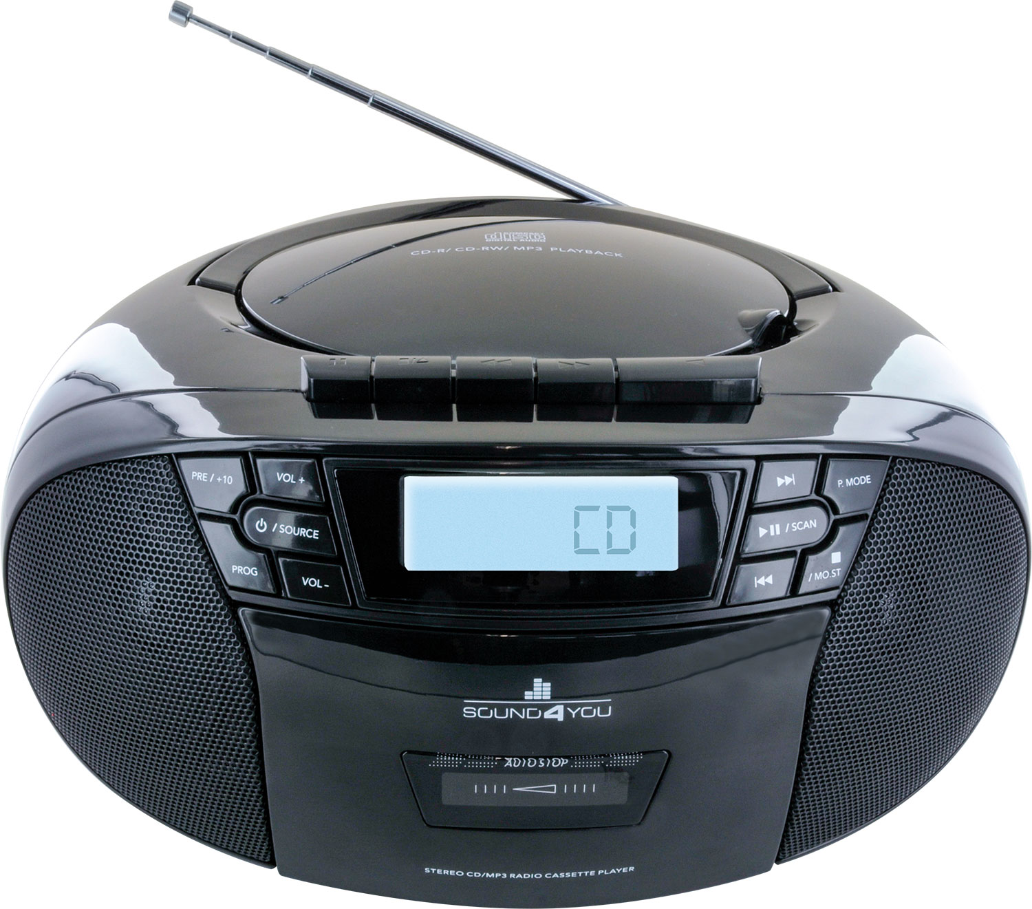 Schwaiger draagbare CD-speler - Black
